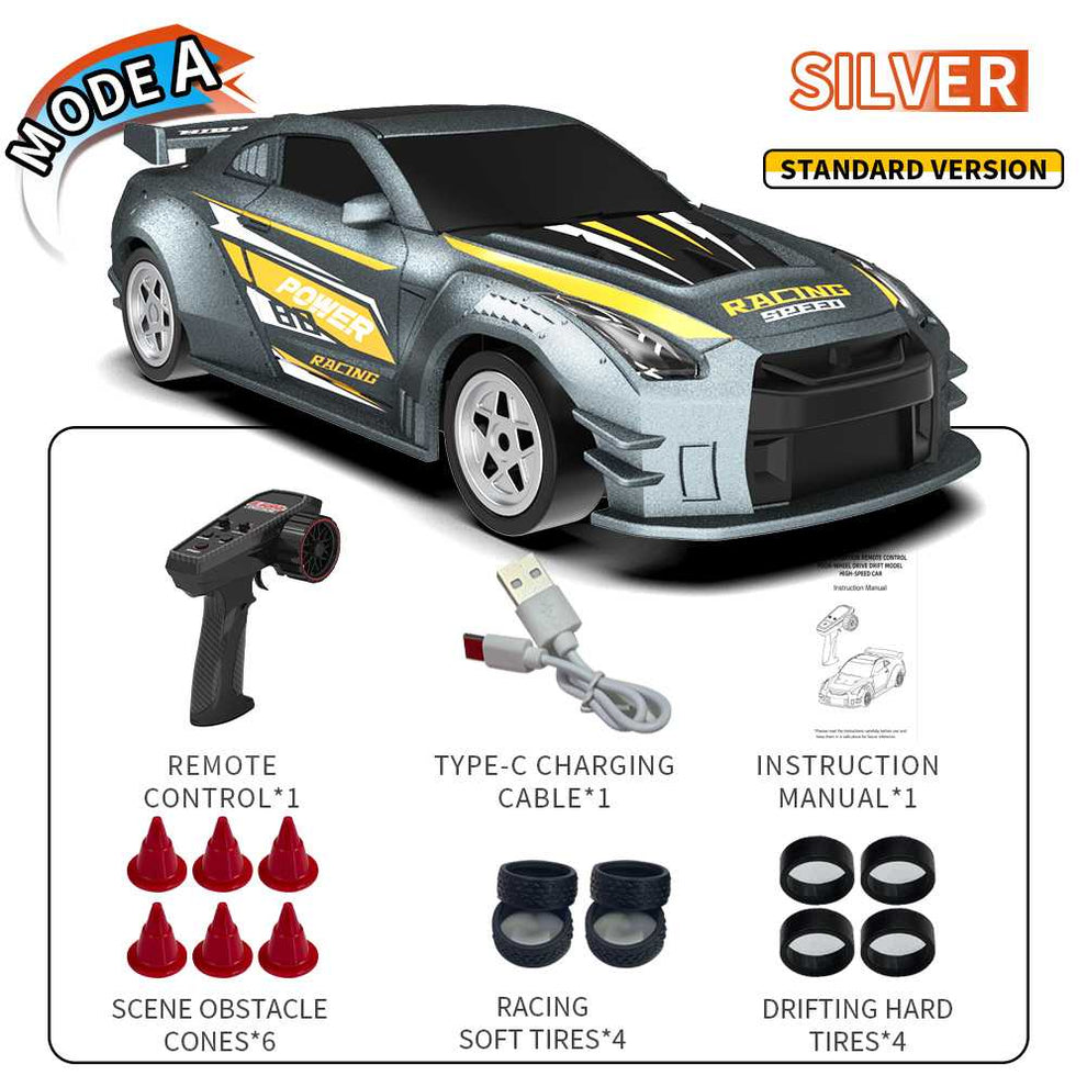 Gallop Drift Rear wheel Drive Racing Remote Control Rc Car 2×1.5V Battery Fully Professional Synchronisation Control System 1:18 Scale