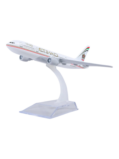 Aircraft Model Boeing 777 Ethihad Airways Airplane 16 CM (Code-134)