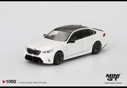 Mini GT BMW M5 Alpine White #1092 1:64 Scale