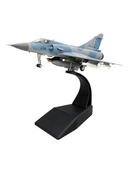 Amer Com Mirage 2000 Fighter Jet Model 1:100 Scale Die-Cast Military Aircraft with Display Stand | French Air Force Dassault Mirage 2000 Collectible Plane Model