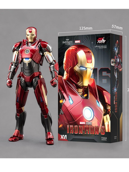 ZD Toys Marvel Studios The Infinity Saga Iron Man 3 MK16 1:10 Scale (Size-7 Inch)
