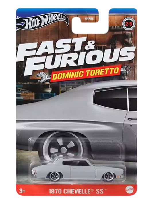 HotWheels Fast and Furious Dominic Toretto 1970 Chevelle SS Imported Mainline Card Art 1:64 Scale