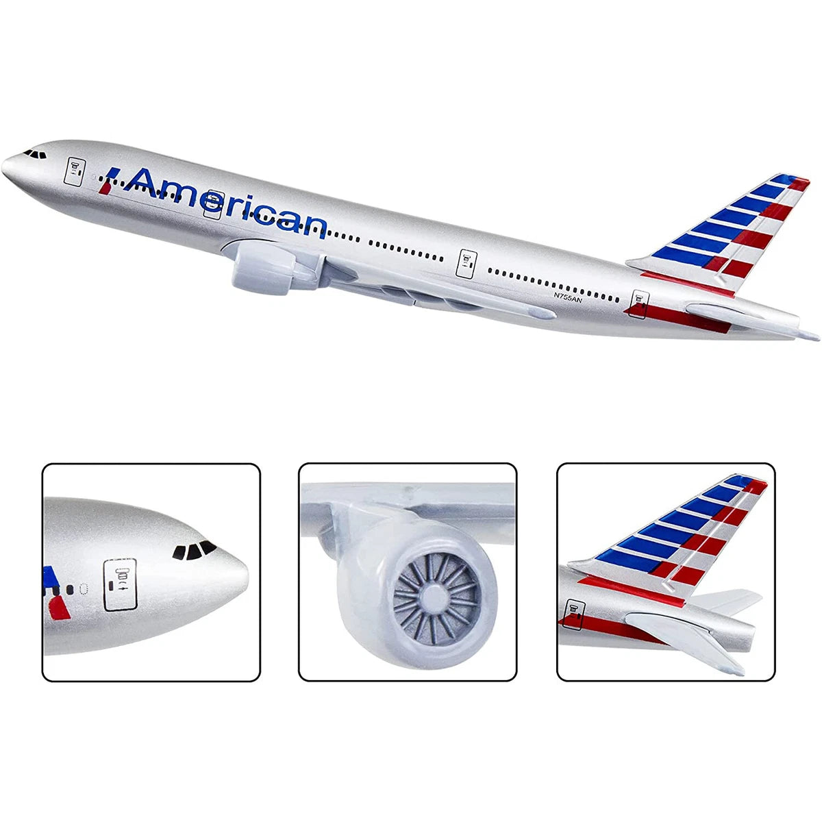 Aircraft Model Boeing 777 American Airlines Airplane 16 CM (Code-137)