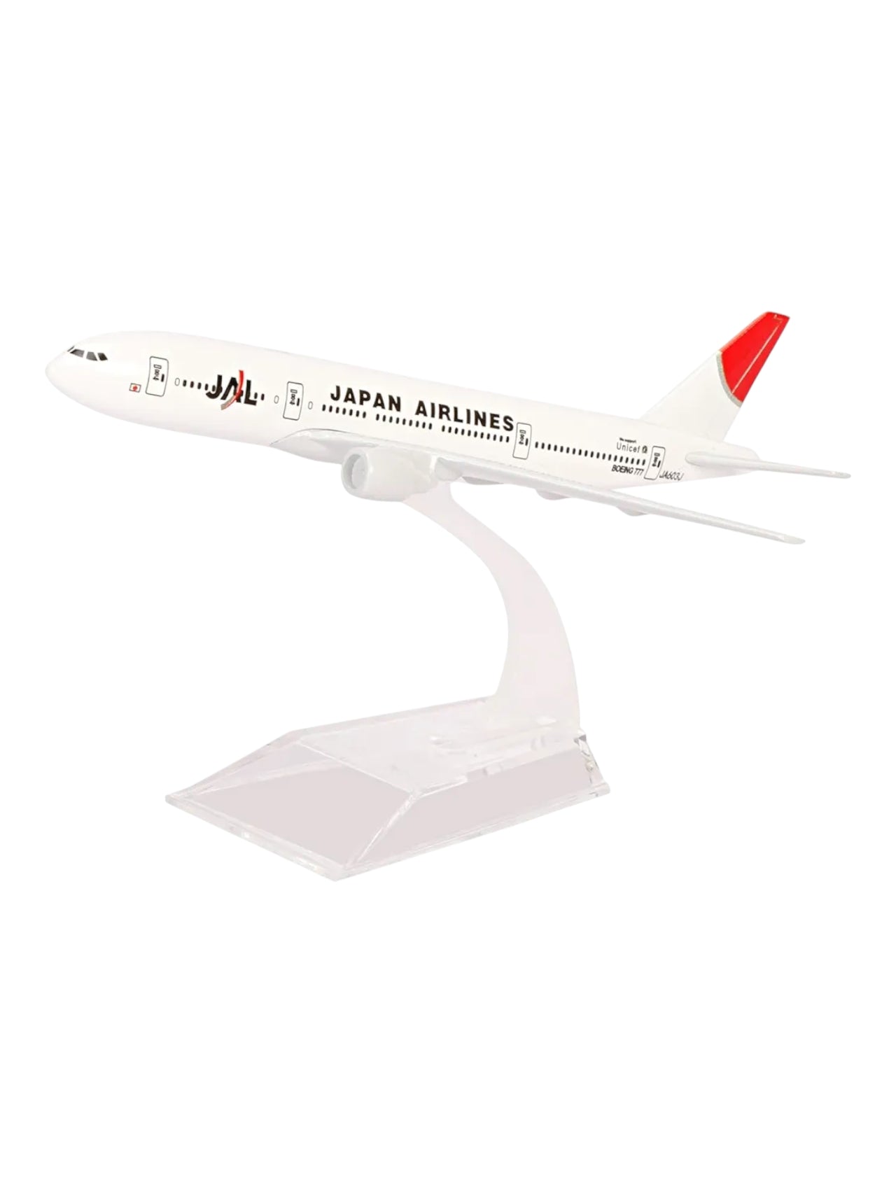 Aircraft Model japan Airlines Boeing 777 Unicef JA603J Airplane 16cm, (Code 138)