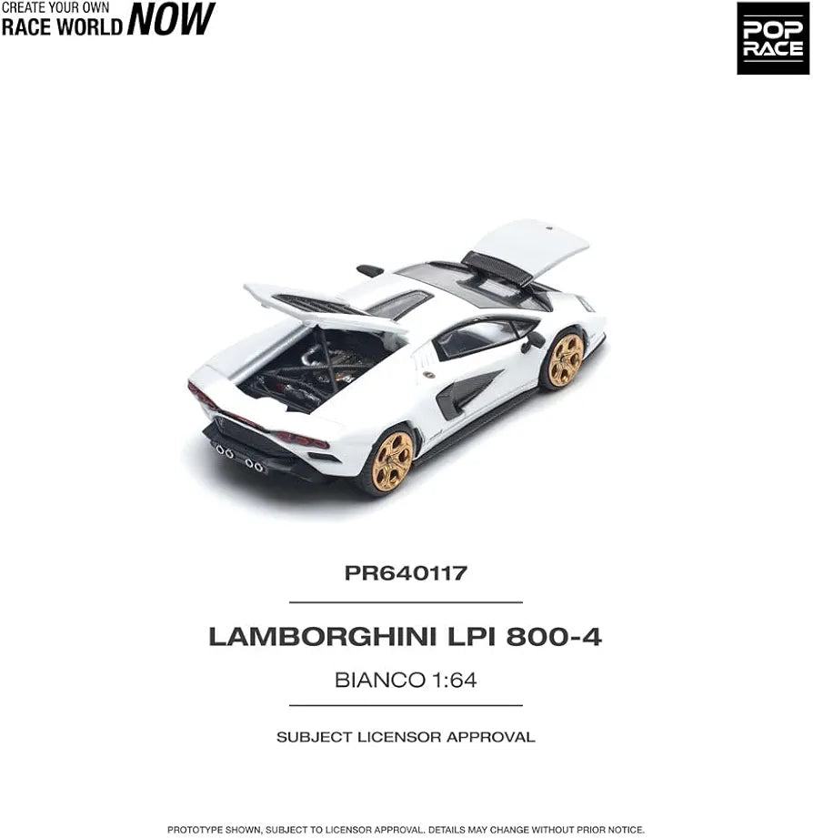 Pop Race pr64-117 Lamborghini countach LPI 800-4 1:64 Scale
