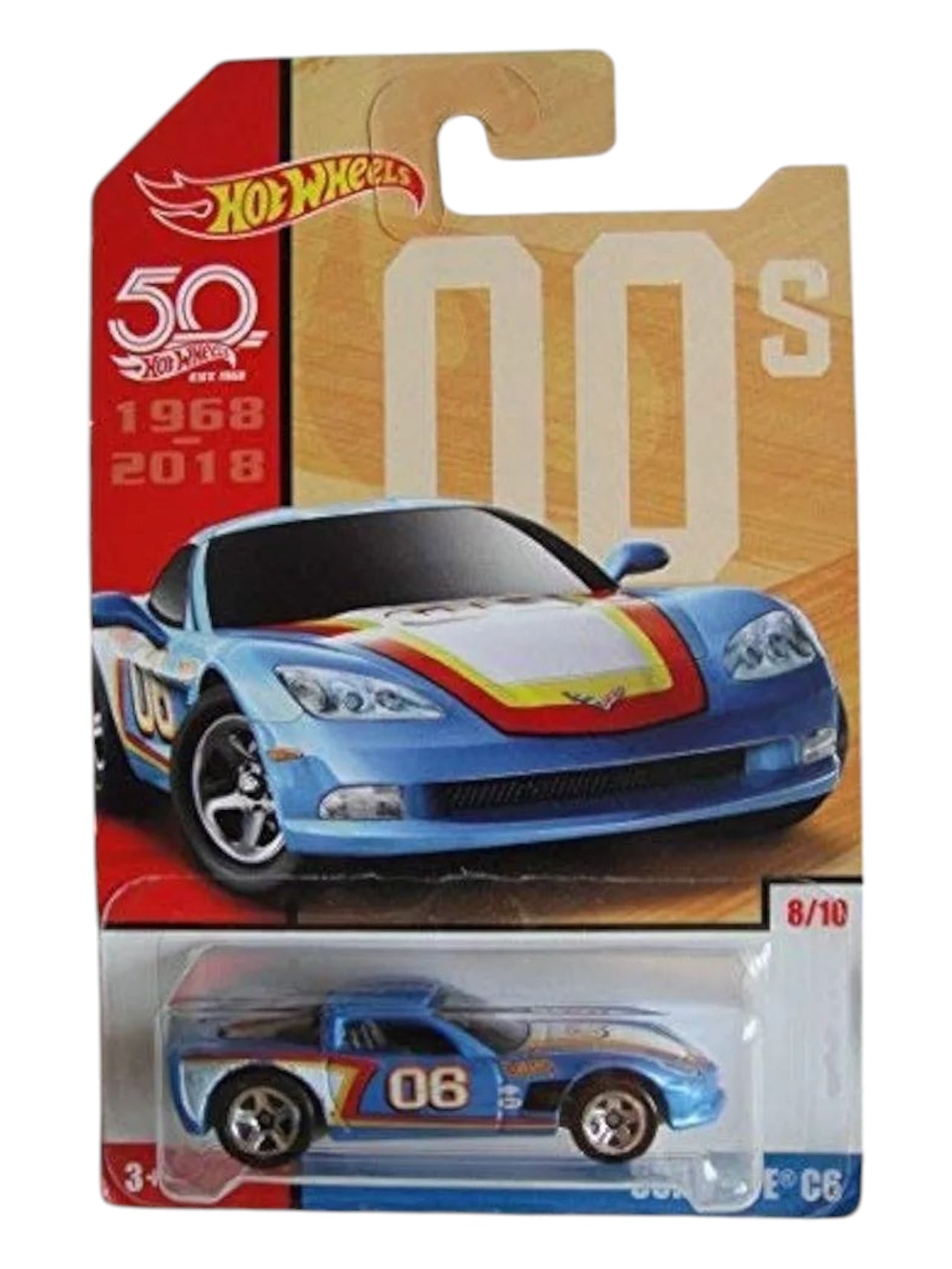 Hotwheels corvette c6 imported card art mainline 1:64 Scale