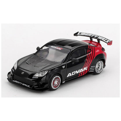 Mini GT #1173: Toyota GR86 LB★Nation Advan Imported 1:64 Scale die-cast Model Box and Blister