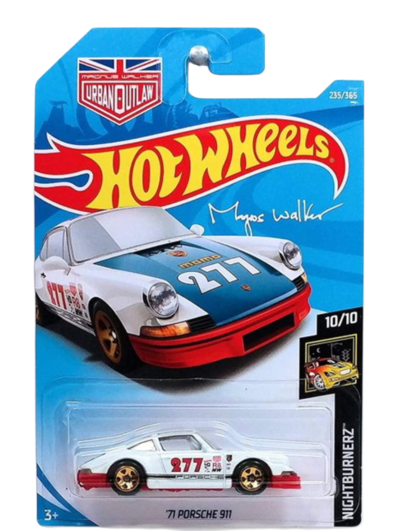 HotWheels 71 Porsche 911 Imported Mainline 1:64 Scale