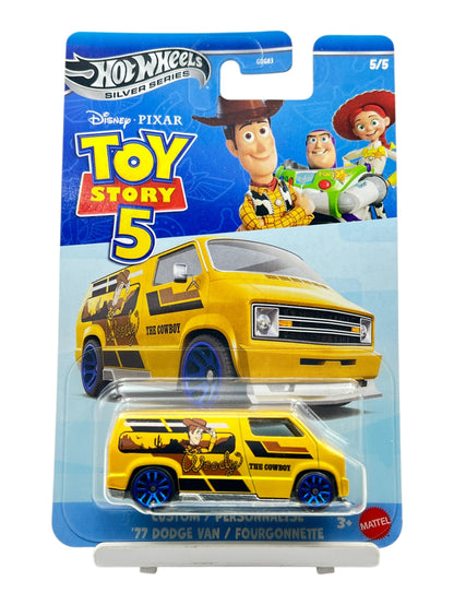 HotWheels Silver Series Disney Pixar Toy Story 5  Set of 5 Imported Mainline Card Art 1:64 Scale ( Code - 952M )