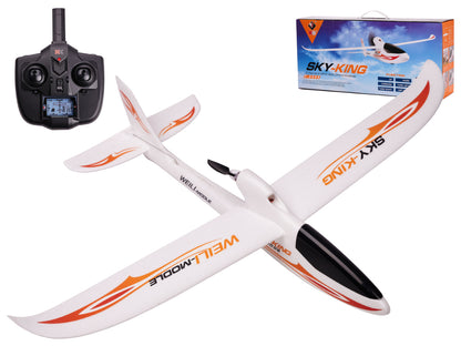 F959S SKY-KING 3Channel 2.4GHZ Radio Control Airplane LCD PRO Transmitter 7.4v 300mAh/20C battery