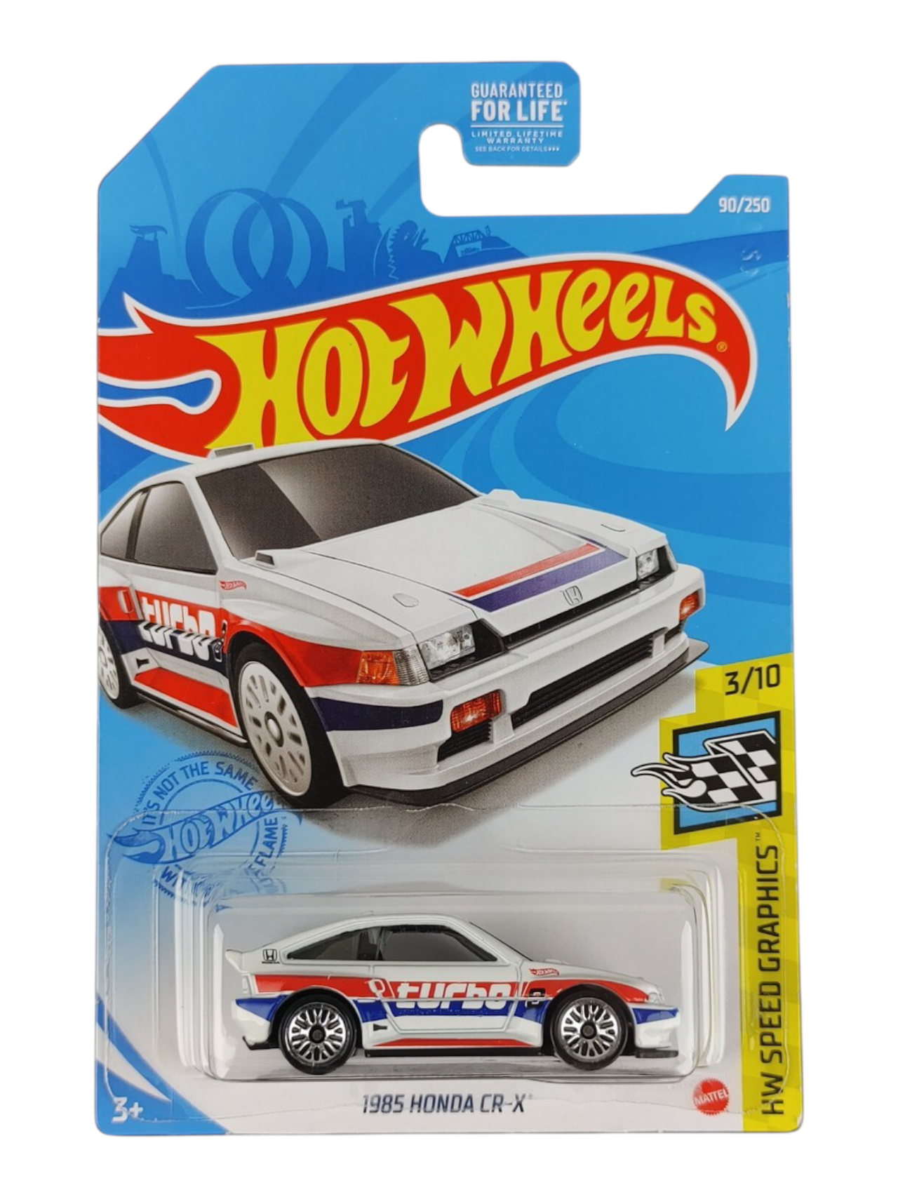 Hotwheels 1985 Honda CR-X Imported Mainline 1:64 Scale GRY46-M7C5