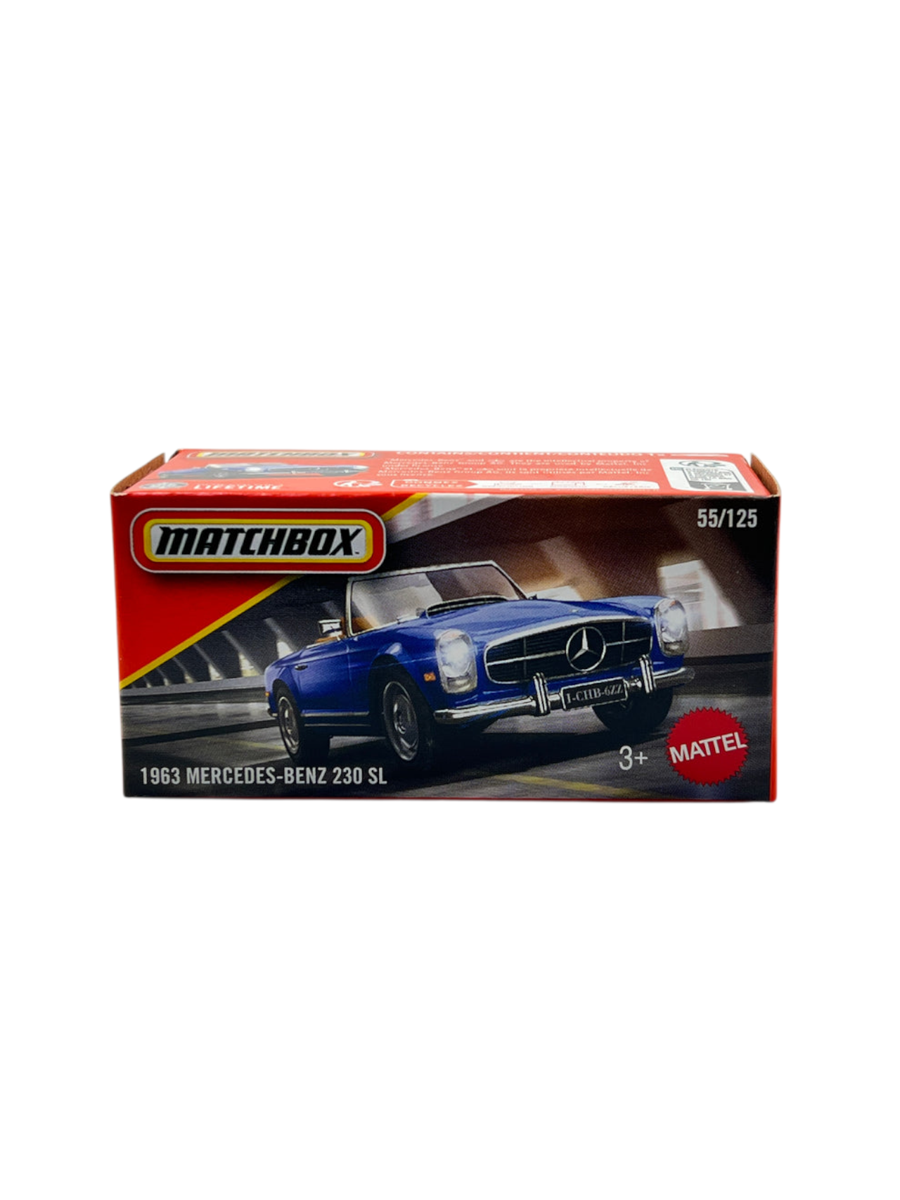Matchbox 1963 Mercedes benz 230 SL Mainline 1:64 Scale No 55