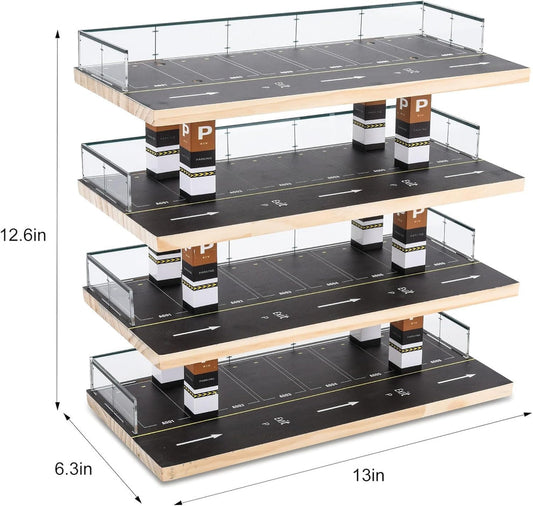 Toy Car 4-Level Parking Garage Playset (Without Cars) storage