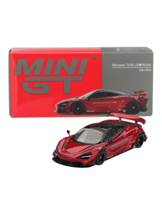 Mini GT Mclaren 720S LB Works (Gem Red) Code-828 1:64 Scale