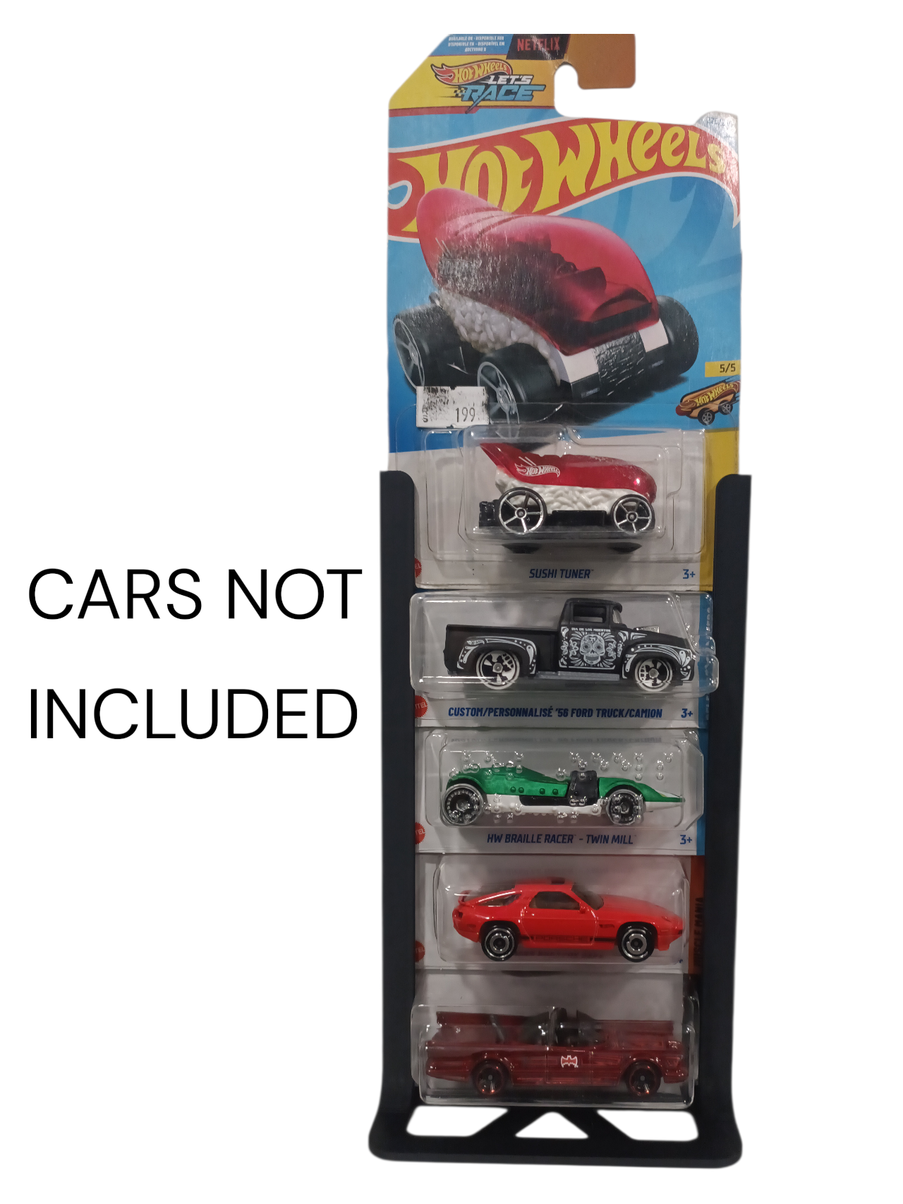 Hotwheels Display Stand Collector 3D Model For Mainline Cars