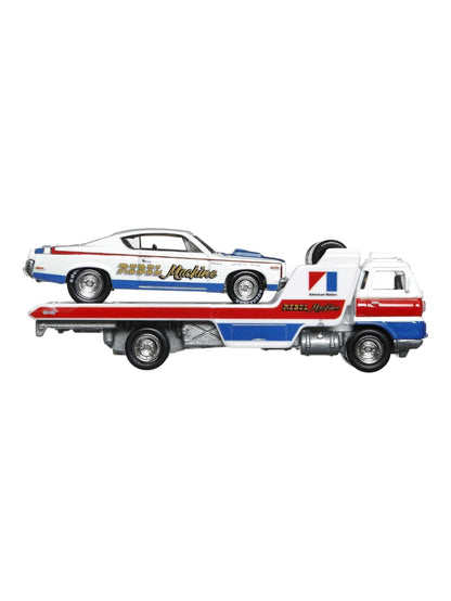 HotWheels Car Culture Team Transport AMC Rebel Machine Wide Open Imported 1:64 Scale