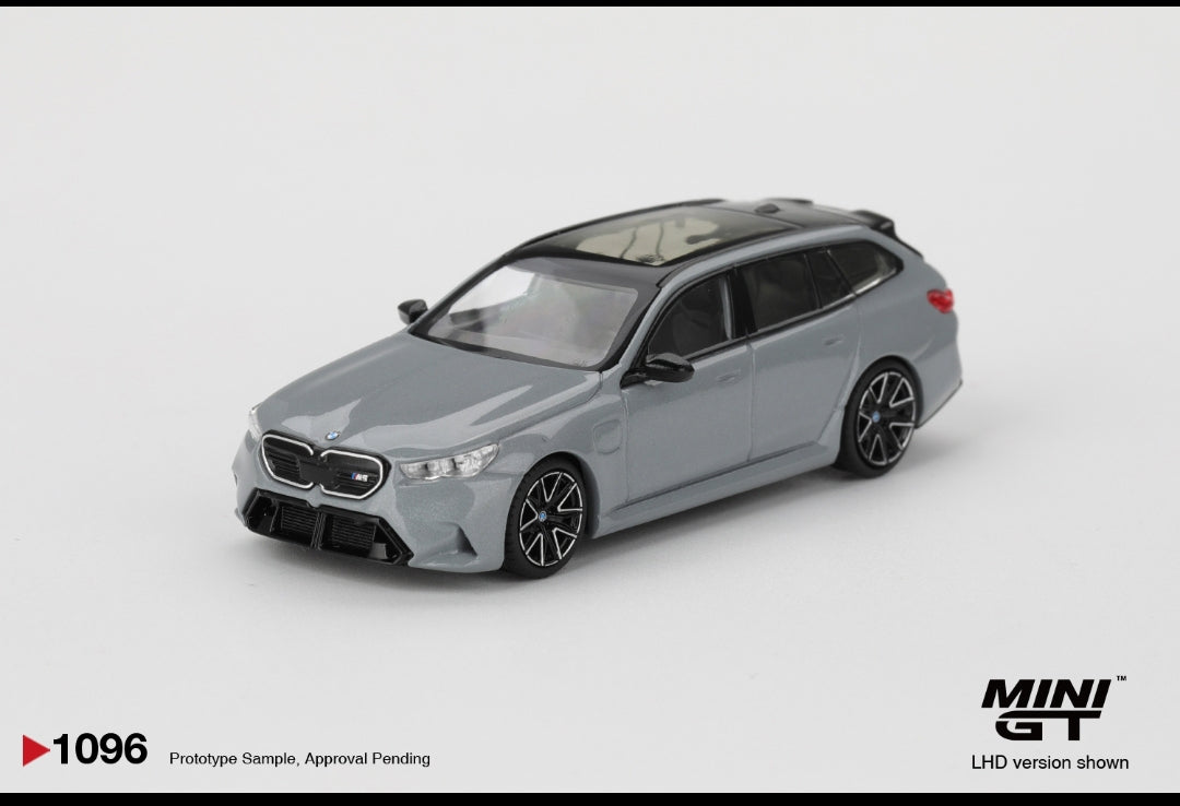 Mini GT BMW M5 Touring G99 Brooklyn Grey Metallic (No.1096) 1:64 Scale