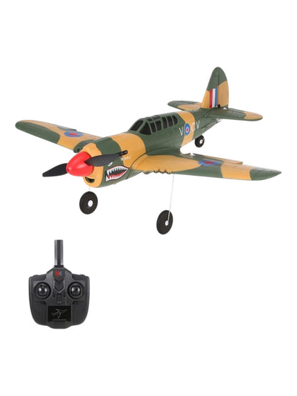 XK 2.4GHz 4CH RC P-40 Fighter Aircraft – 3D/6G Switchable, 6-Axis Gyro Stabilization, Beginner-Friendly, Aerobatic Flight & High-Altitude Flying (approximately 500 feet)