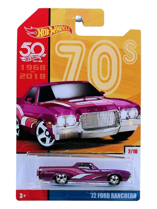Hotwheels '72 ford ranchero imported card art mainline 1:64 Scale