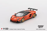 Mini GT No.1133 LB★WORKS Lamborghini Aventador Limited Edition Orange MDX 2025 Imported 1:64 Scale Diecast Model