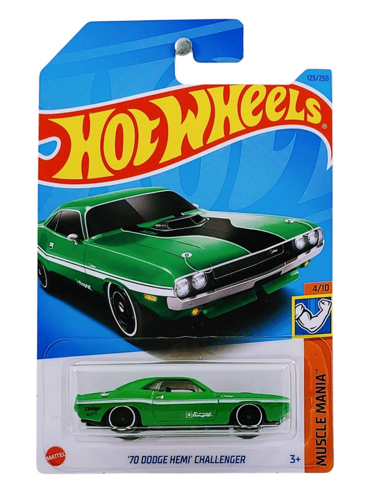 HotWheels 70 Dodge Hemi Challenger Imported Mainline 1:64 Scale (Blister Damaged)