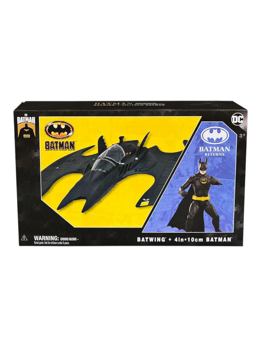 DC Comic Batman Returns (1992) 85th Anniversary Batwing + 4in 10cm Batman Action Figure