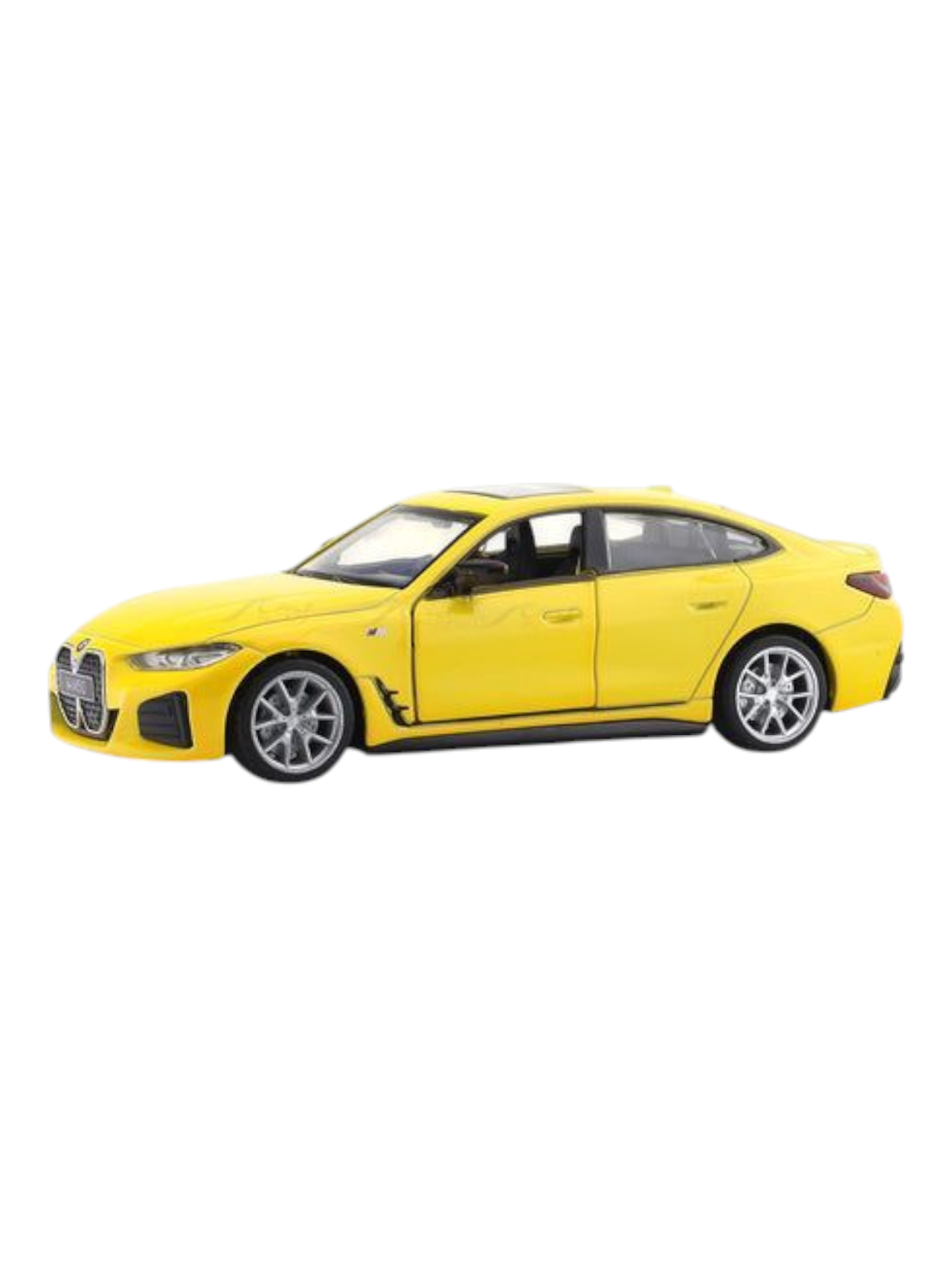 CCA BMW i4 M50 Yellow 1:32 licensed pullback diecast Scale Model car