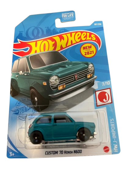 HotWheels Custom 70 honda N600 Imported Mainline 1:64 Scale GTB82-M7C5