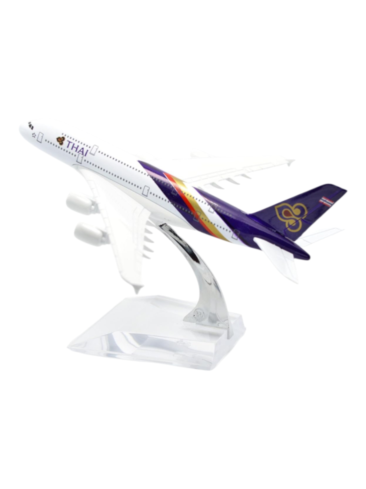 Aircraft Model Airbus A380 Thai Airways Airplane 16 CM ( Code-110)
