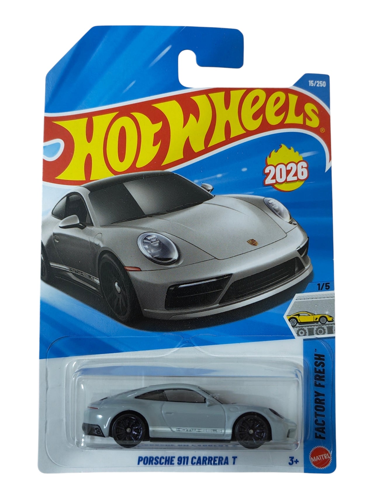 Hotwheels porsche 911 Carrera t imported mainline 1:64 Scale