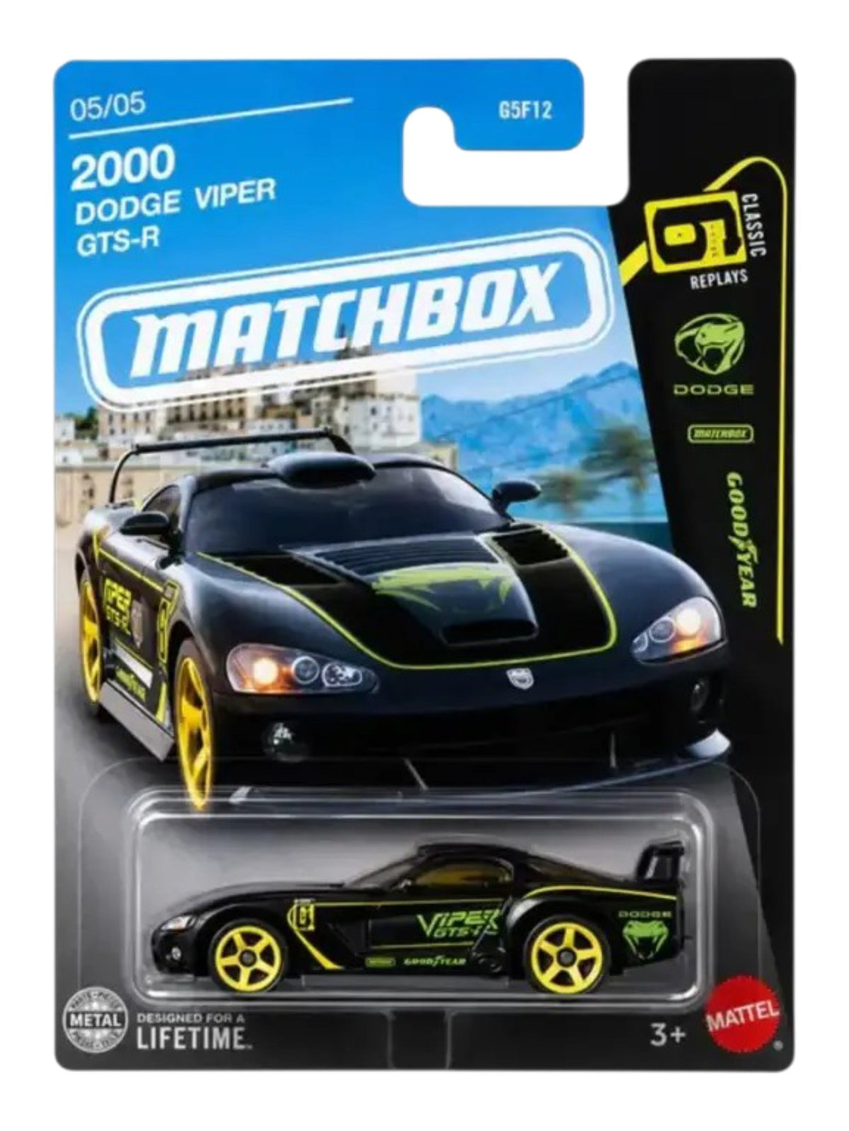 Matchbox 2000 Dodge Viper GTS-R Imported Mainline Card Art 1:64 Scale