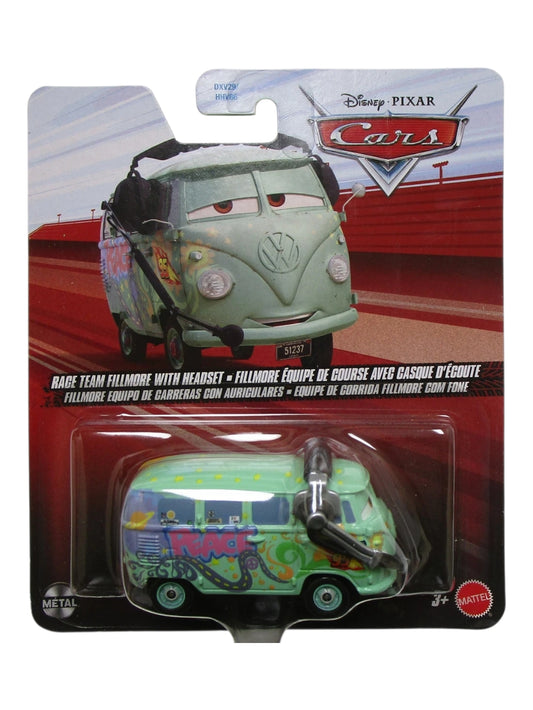 Disney Pixar Cars Race Team Fillmore With Headset Imported 1:64 Scale