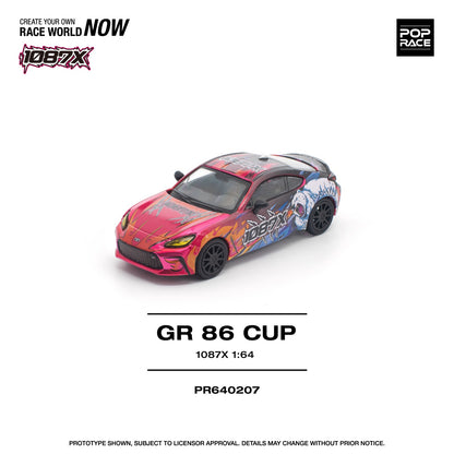 Pop race pr64-207 Toyota gr86 cup 1:64 Scale