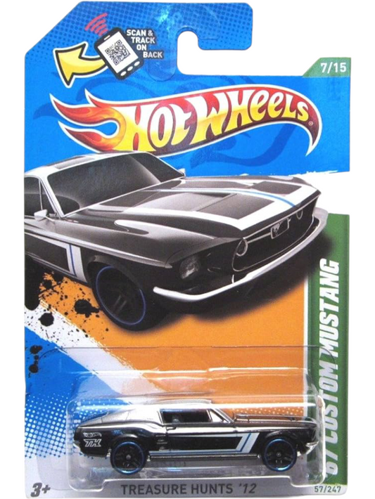 HotWheels 67 Custom Mustang Imported Mainline Card Art 1:64 Scale V5345-07A1