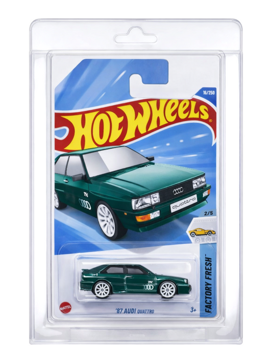 HotWheels '87 AUDI QUATTRO' Imported Mainline 1:64 Scale Super Treasure Hunt (With protector)