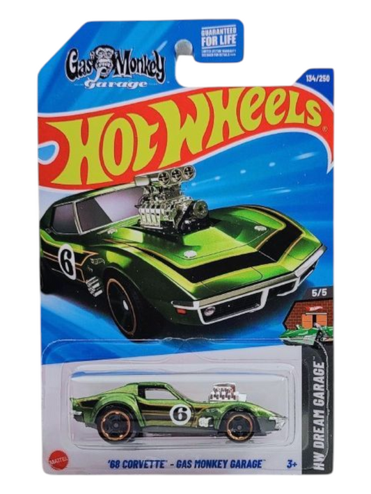HotWheels 68 Corvette-Gas Monkey Garage Imported Mainline 1:64 Scale