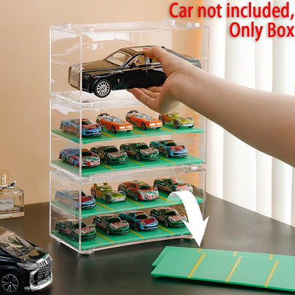 Storage box Transparent 2-Tier Premium Display Organizer with Modern Design