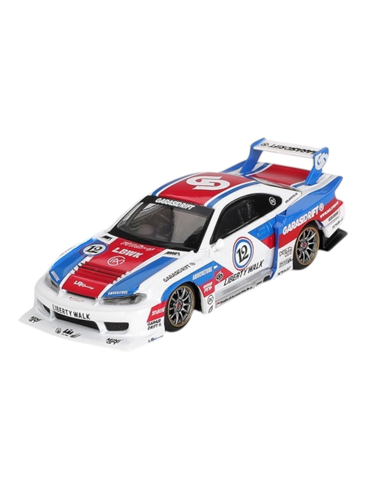 Mini GT nissan s15 silvia LB-Super Silhouette garasidrift x lbwk 2025 code -1022 1:64 Scale