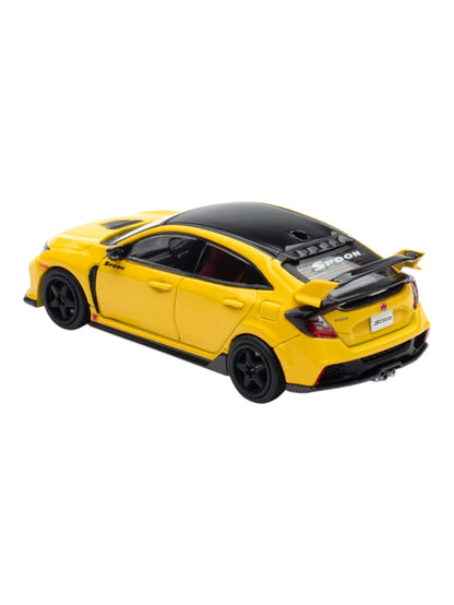 INNO64 Honda Civic Type R (FK8) Yellow 1:64 Scale Metal Diecast IN64-FK8-YL