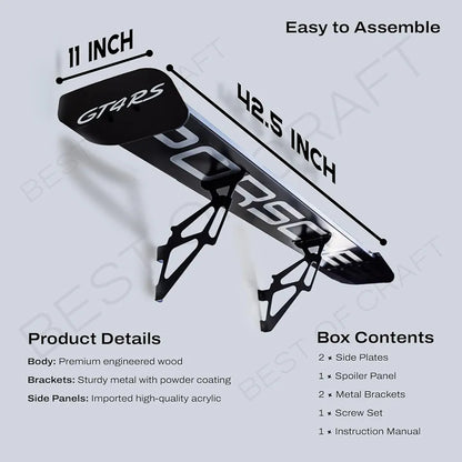 Porsche GT4 RS Style Rear Spoiler – Racing Car Wing for Sporty Look storage