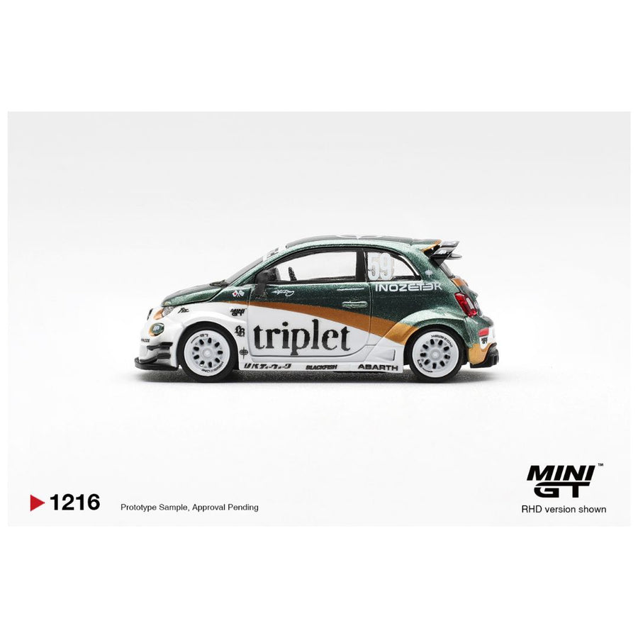 Mini GT #1216: Abarth 595 LB-WORKS TY Edition 1:64 Scale Diecast Model