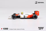 Mini GT (No-1099) McLaren MP44 #12 Ayrton Senna 1988 Japanese Grand Prix Winner 1:64 Scale Diecast Model