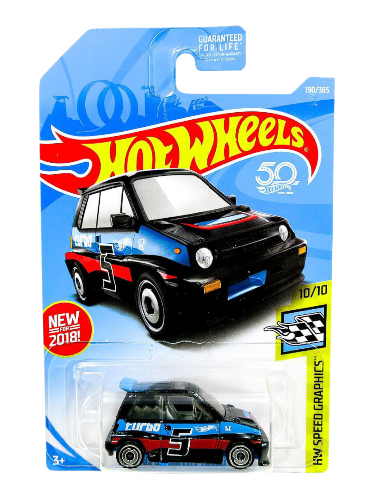 HotWheels 85 Honda City Turbo ll Imported Mainline 1:64 Scale FJY43-D9C0H