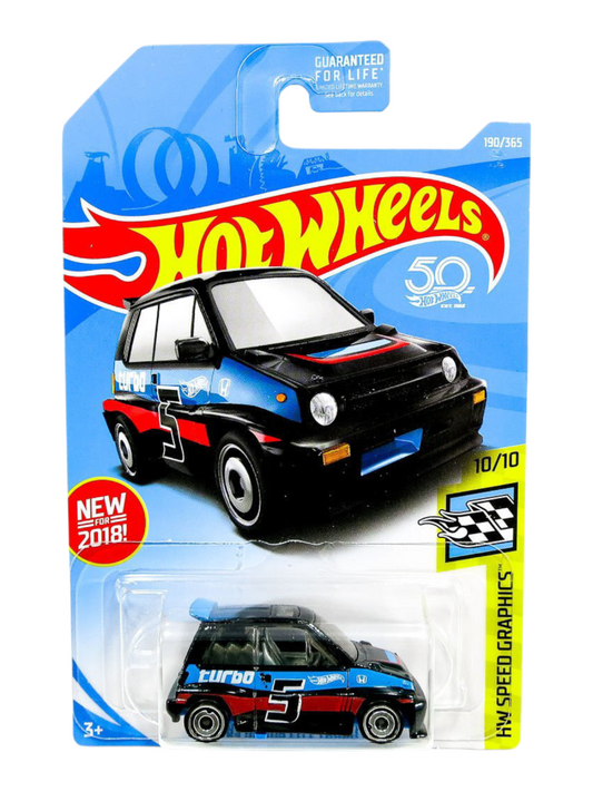 HotWheels 85 Honda City Turbo ll Imported Mainline 1:64 Scale FJY43-D9C0H
