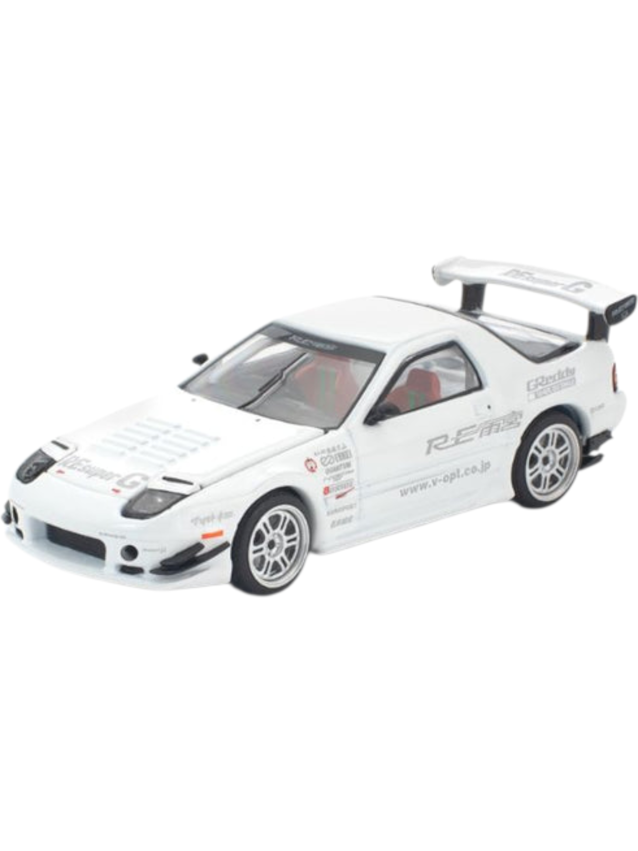 Pop Race #260: Mazda RX7 FC3S Re-Amemiya - White 1:64 Scale