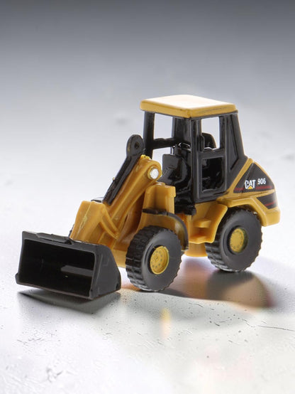 CAT 906 Wheel Loader 1:86 Scale Diecast Construction Model Toy | Premium Miniature Collectible with Display Base