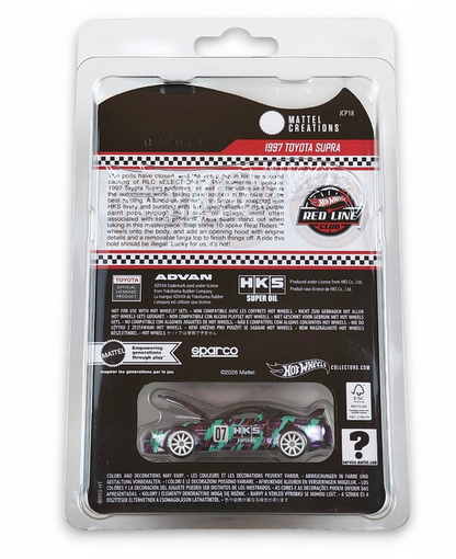 Hotwheels 2025 sELECTIONs™ Car "1997 Toyota Supra HKS – RLC Red Line Club 1:64 Scale Collectible Car JCP18-9893