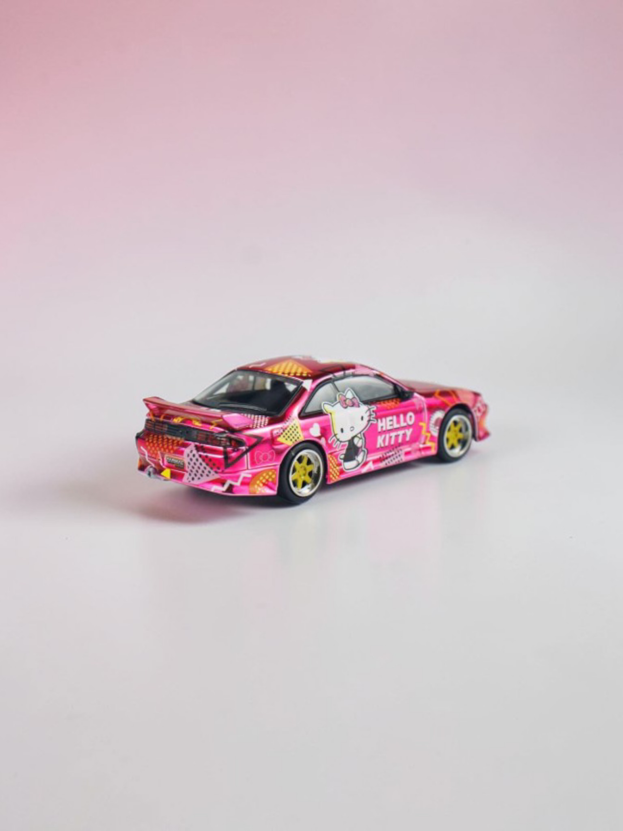 TARMAC Works x Vertex Silvia s14 Hello Kitty Diecast model|Premium Special Edition for Collectors