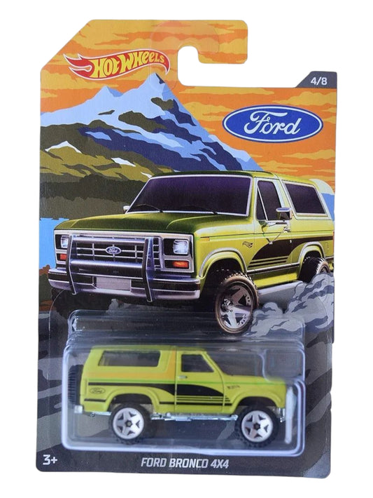 HotWheels Ford bronco 4×4 imported mainline card art 1:64