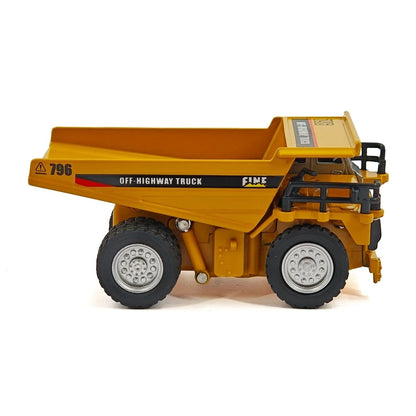 Engineering  Remote Control (RC) Construction Dumper Truck Speed  Regulating Alloy Model 1:64 Scale
